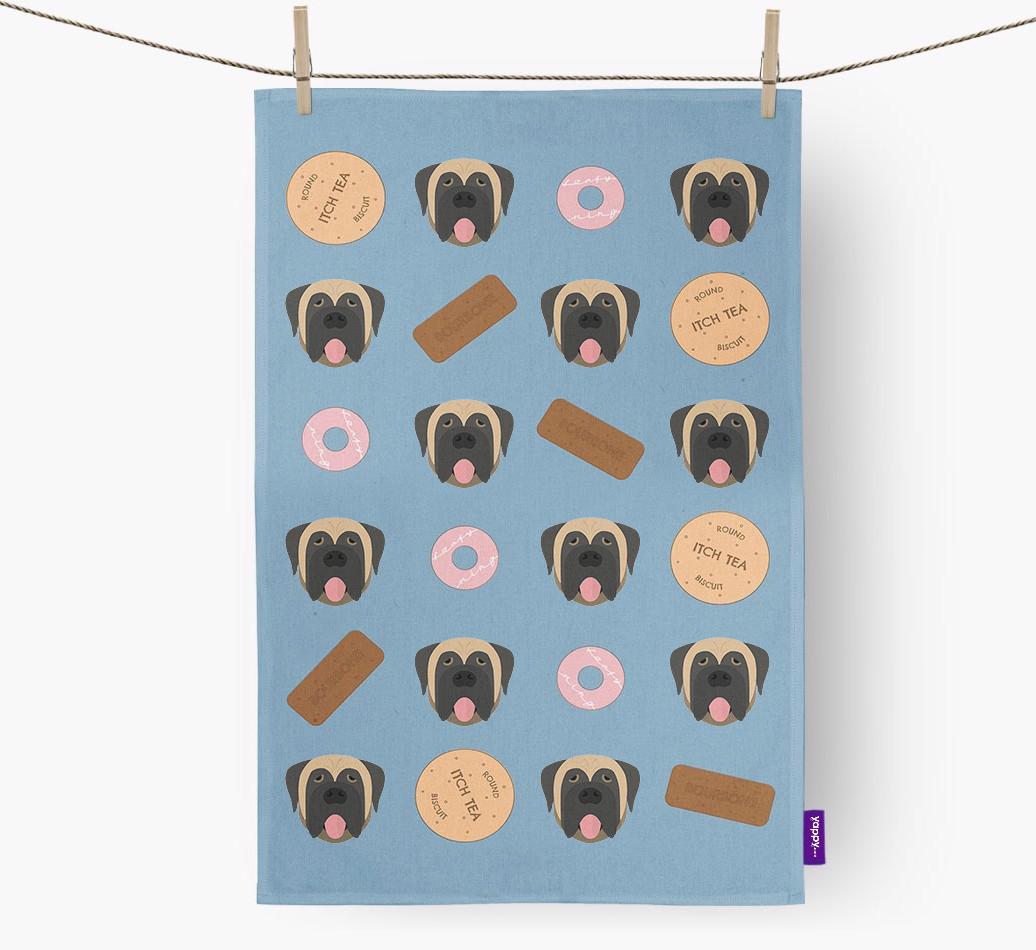 'Cookie Pattern' - Personalized {breedFullName} Dish Towel
