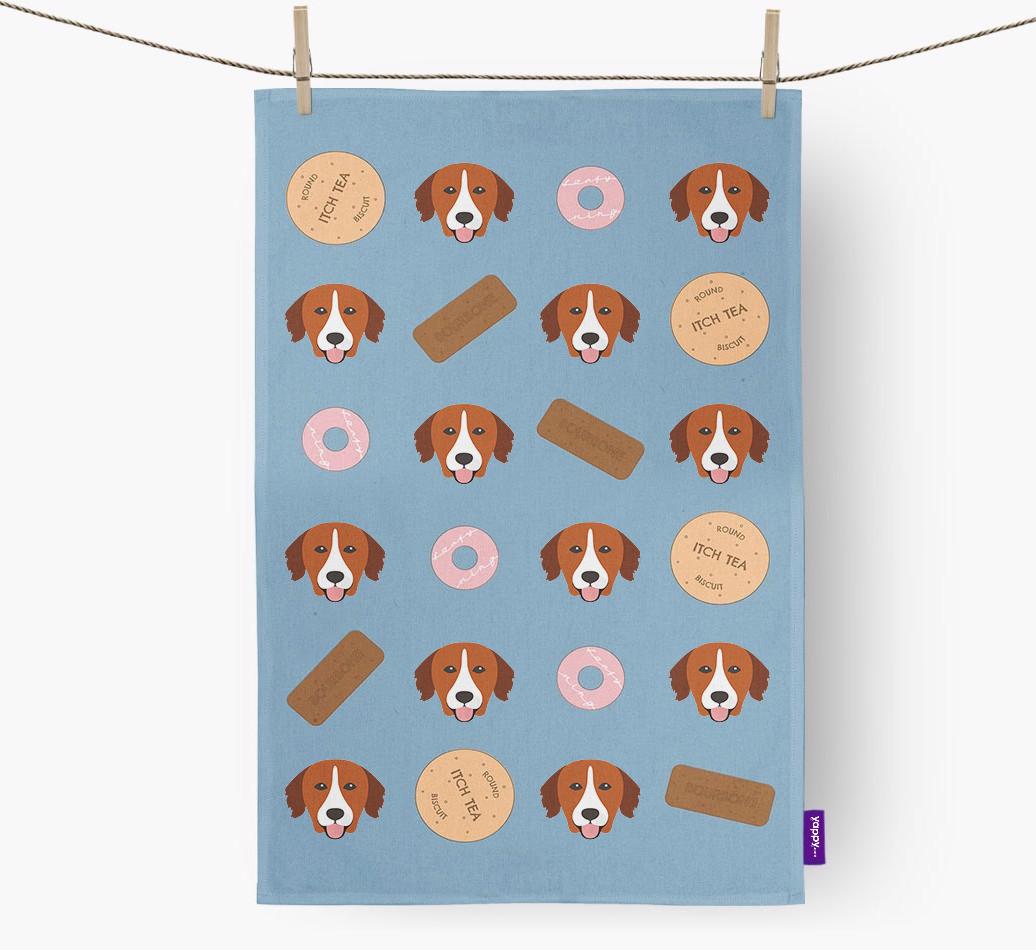 'Cookie Pattern' - Personalized {breedFullName} Dish Towel
