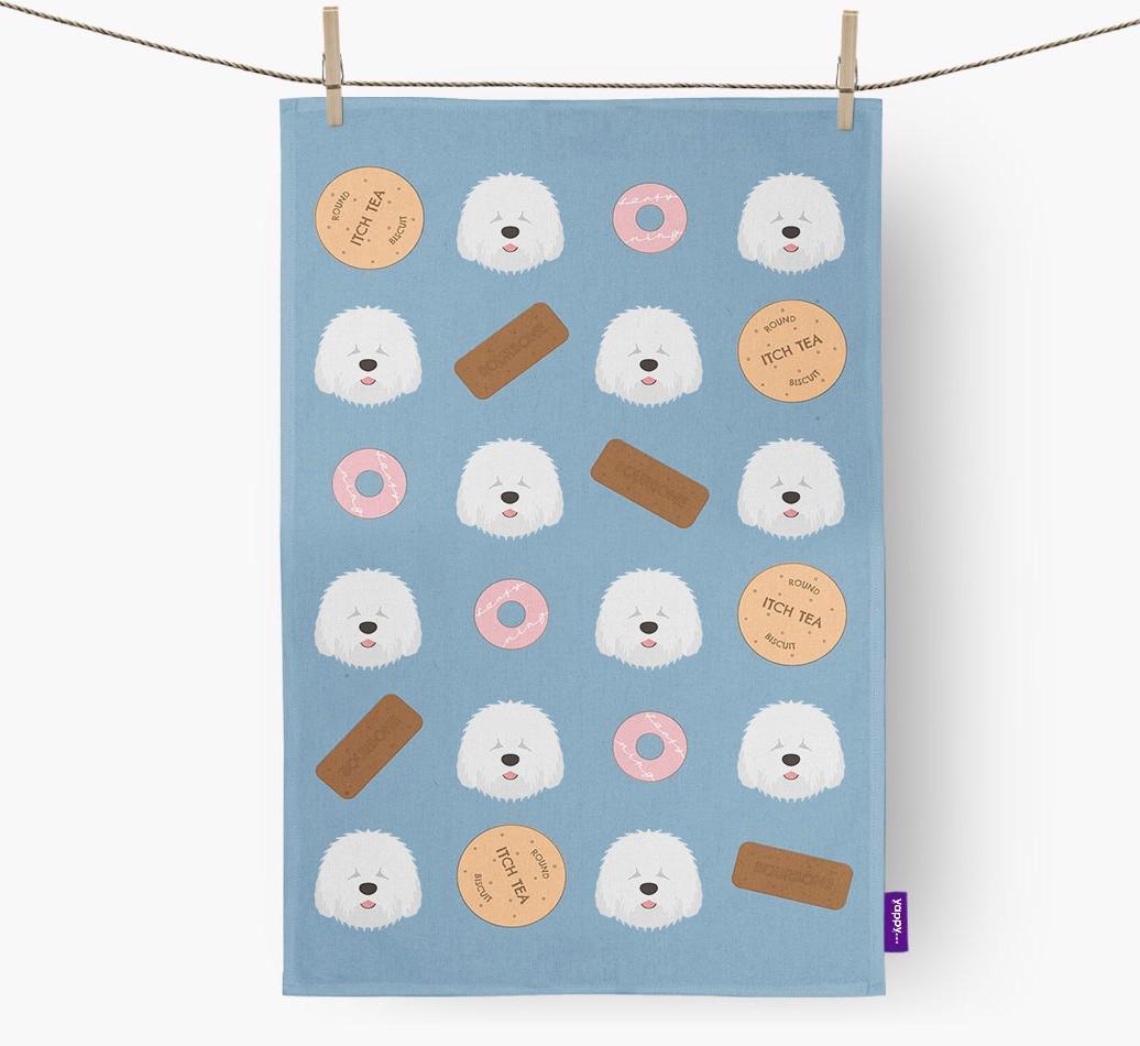 'Cookie Pattern' - Personalized {breedFullName} Dish Towel