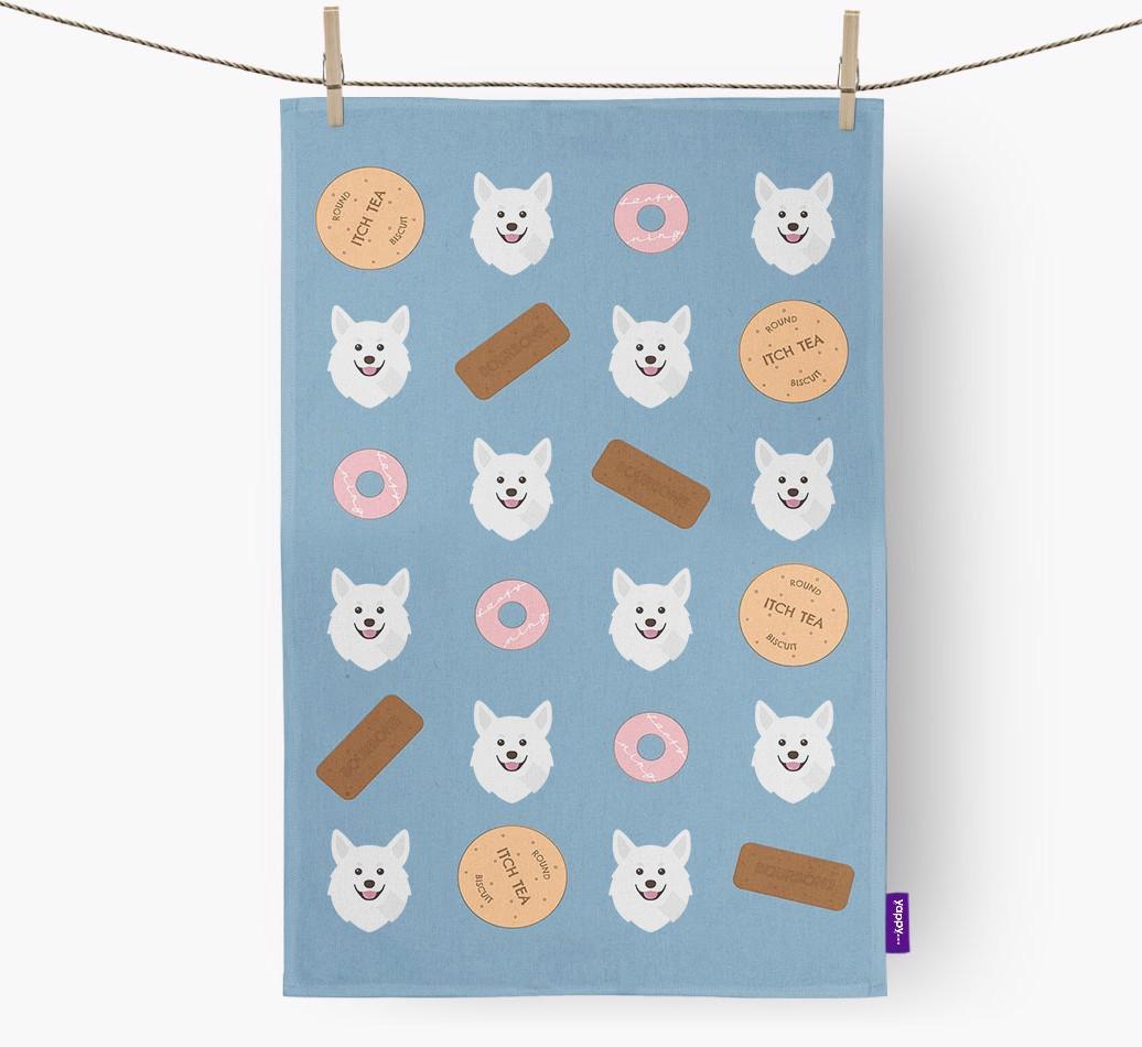 'Cookie Pattern' - Personalized {breedFullName} Dish Towel