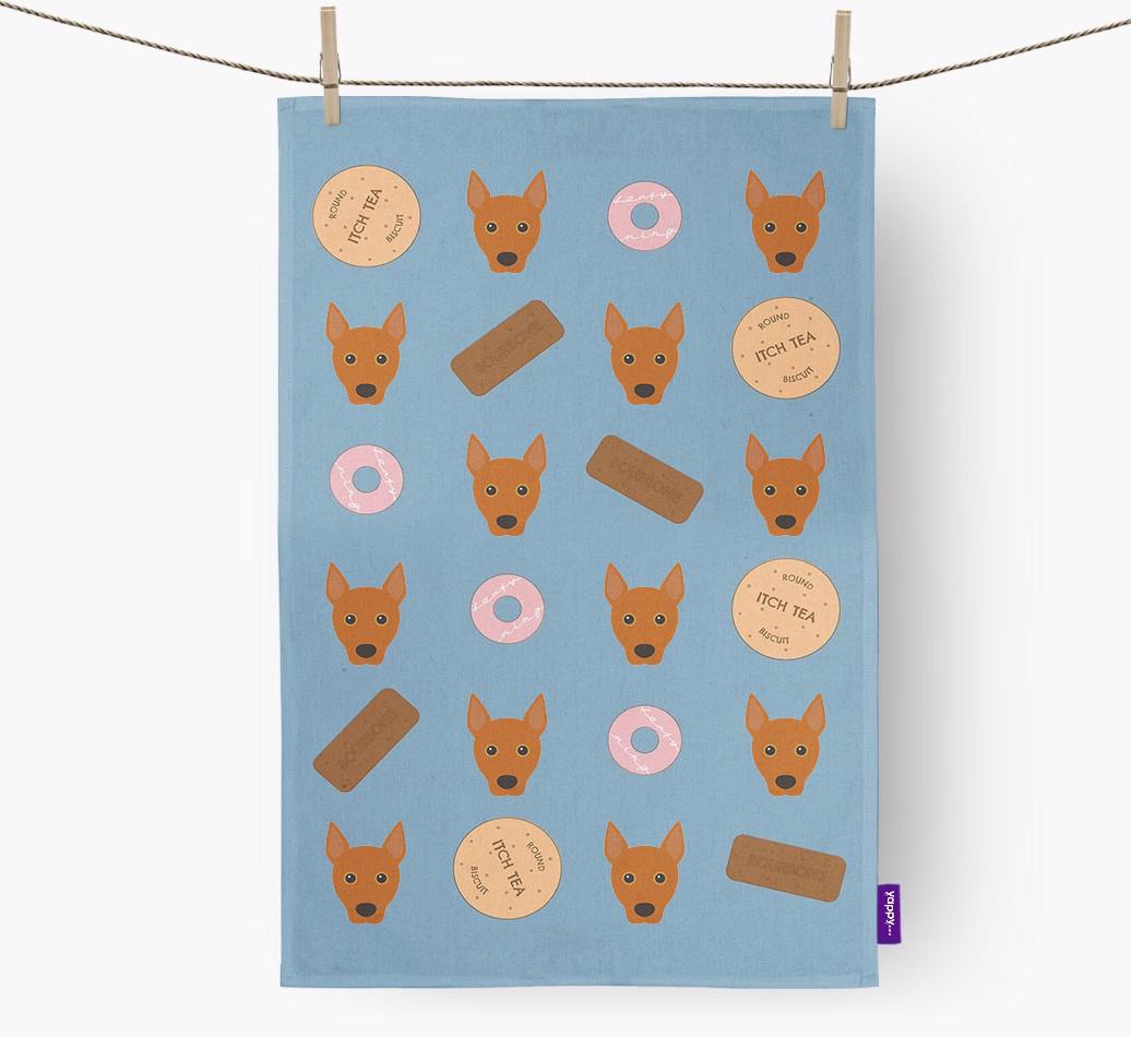 'Cookie Pattern' - Personalized {breedFullName} Dish Towel