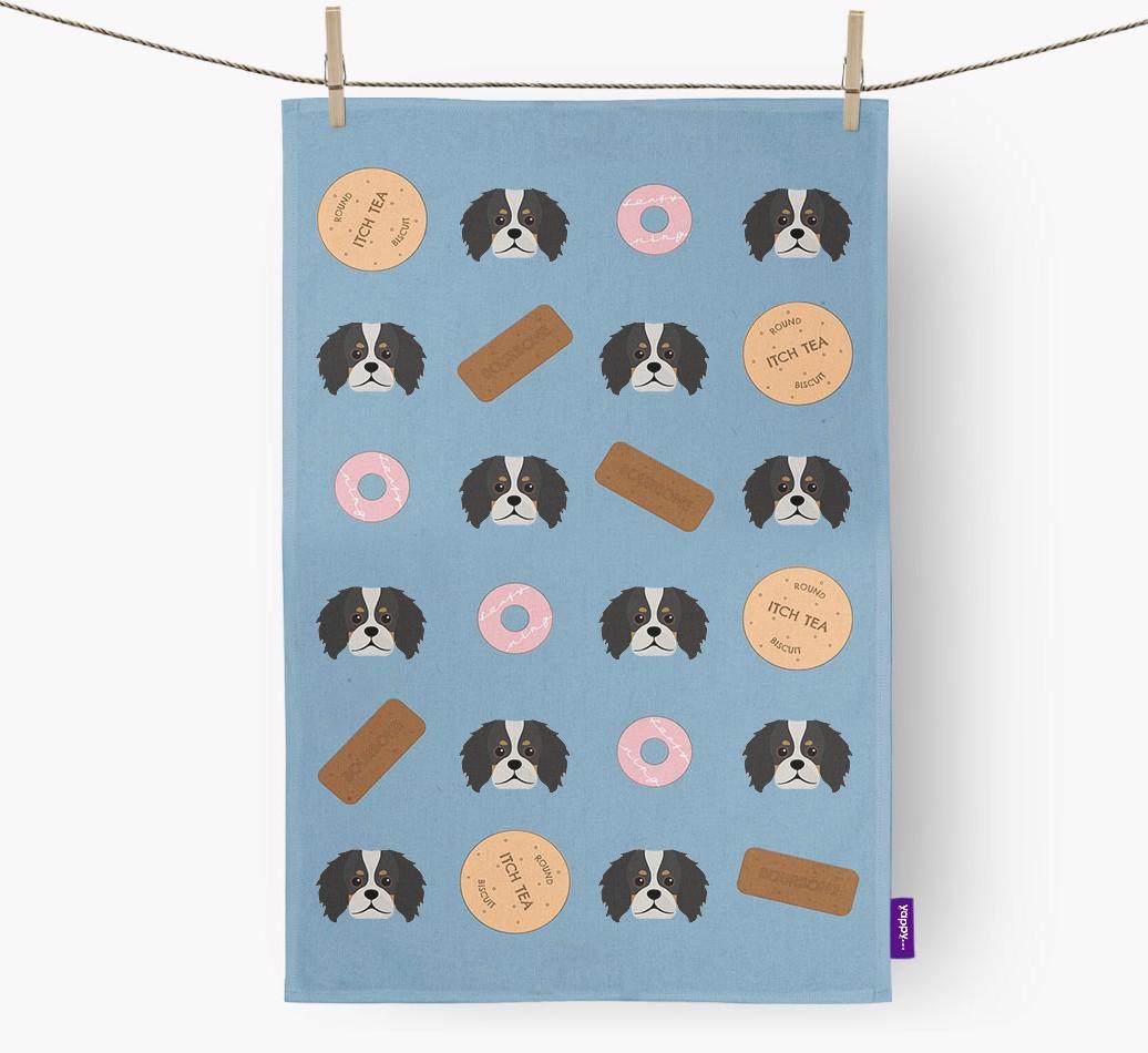 'Cookie Pattern' - Personalized {breedFullName} Dish Towel