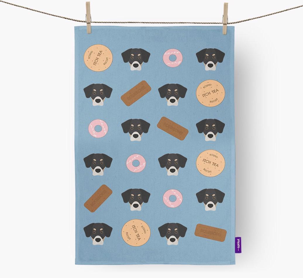 'Cookie Pattern' - Personalized {breedFullName} Dish Towel