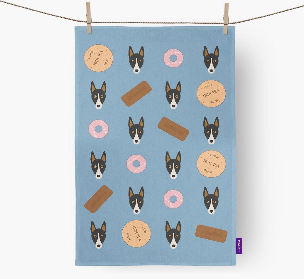 'Cookie Pattern' - Personalized {breedFullName} Dish Towel