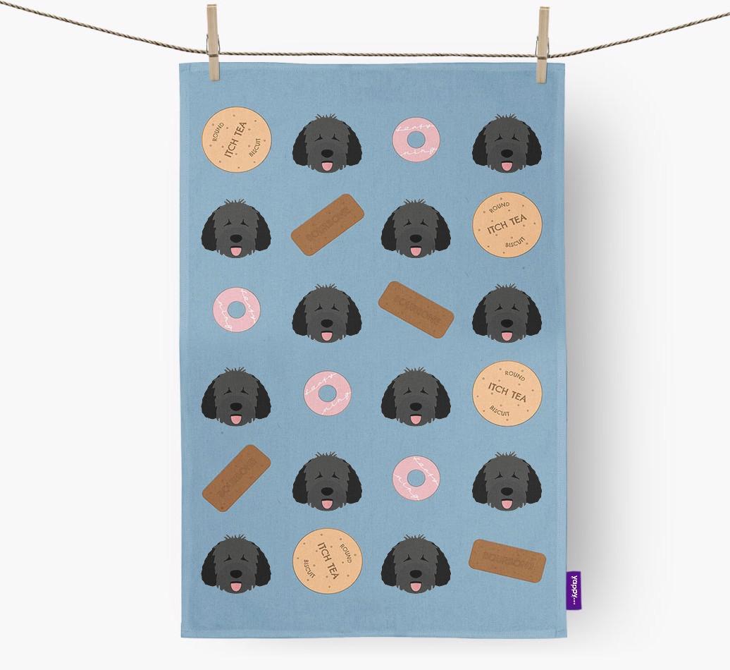 'Cookie Pattern' - Personalized {breedFullName} Dish Towel