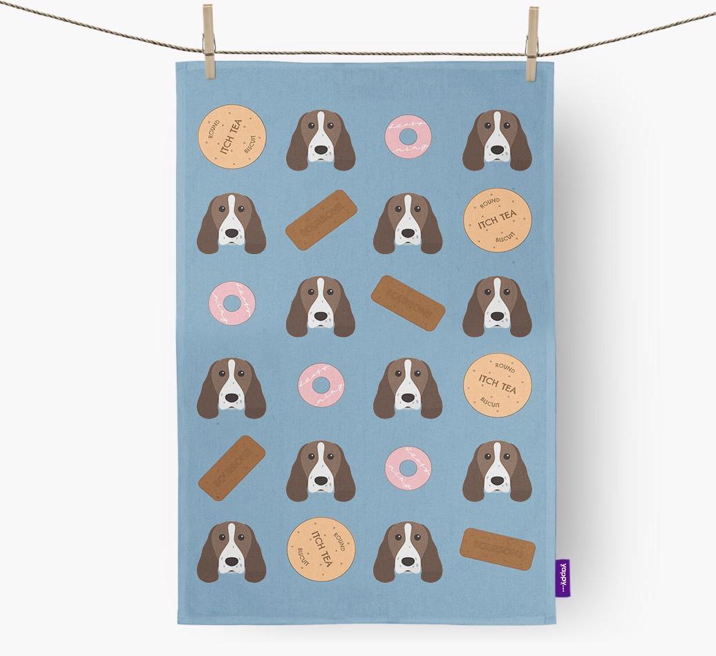 'Cookie Pattern' - Personalized {breedFullName} Dish Towel