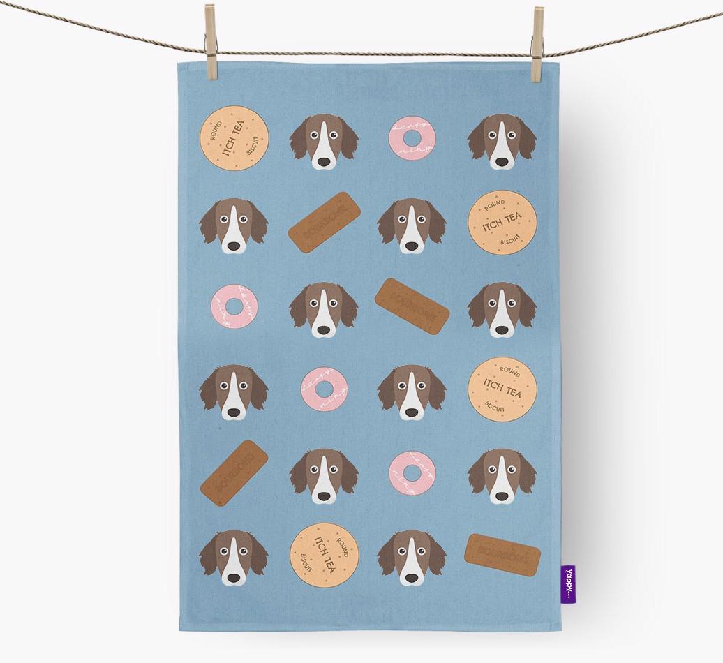 'Cookie Pattern' - Personalized {breedFullName} Dish Towel