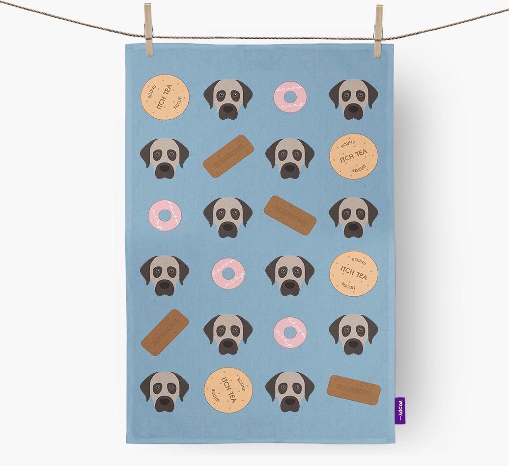 'Cookie Pattern' - Personalized {breedFullName} Dish Towel