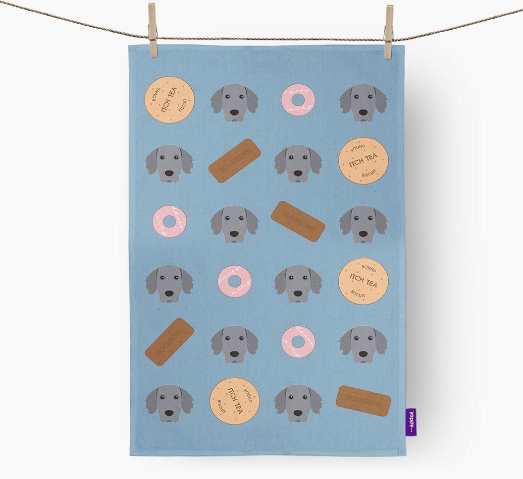 'Cookie Pattern' - Personalized {breedFullName} Dish Towel