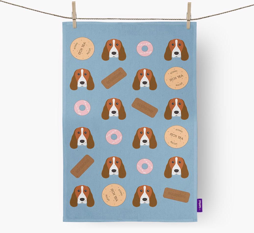'Cookie Pattern' - Personalized {breedFullName} Dish Towel