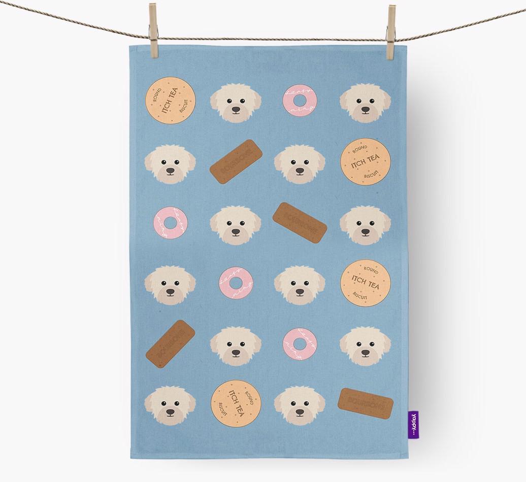 'Cookie Pattern' - Personalized {breedFullName} Dish Towel