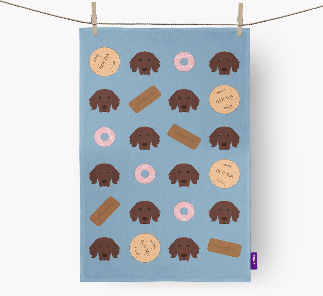 'Cookie Pattern' - Personalized {breedFullName} Dish Towel