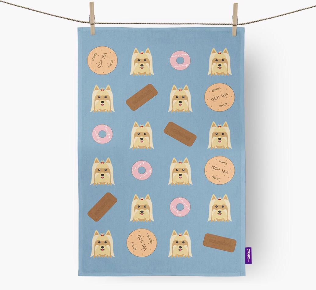 'Cookie Pattern' - Personalized {breedFullName} Dish Towel