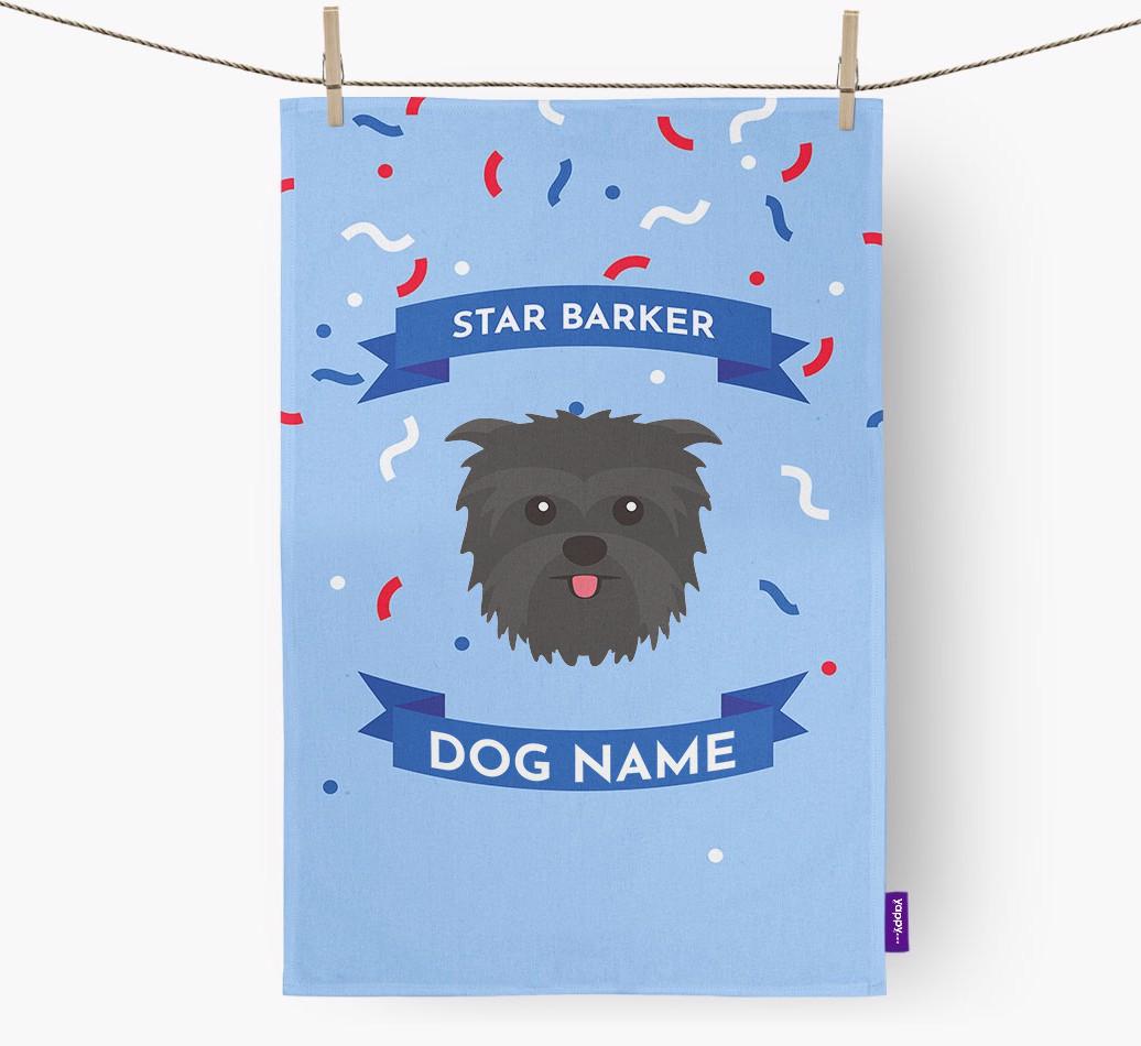 'Star Barker' - Personalized {breedFullName} Tea Towel