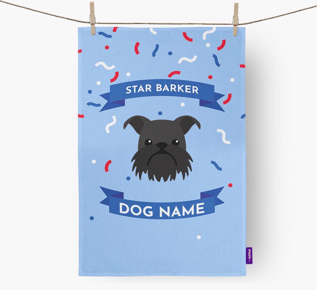 'Star Barker' - Personalized {breedFullName} Tea Towel