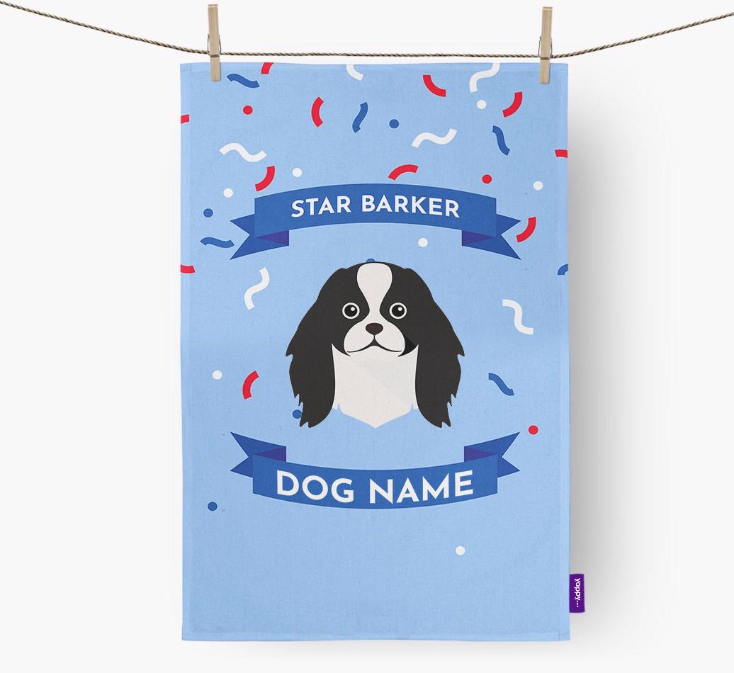 'Star Barker' - Personalized {breedFullName} Tea Towel