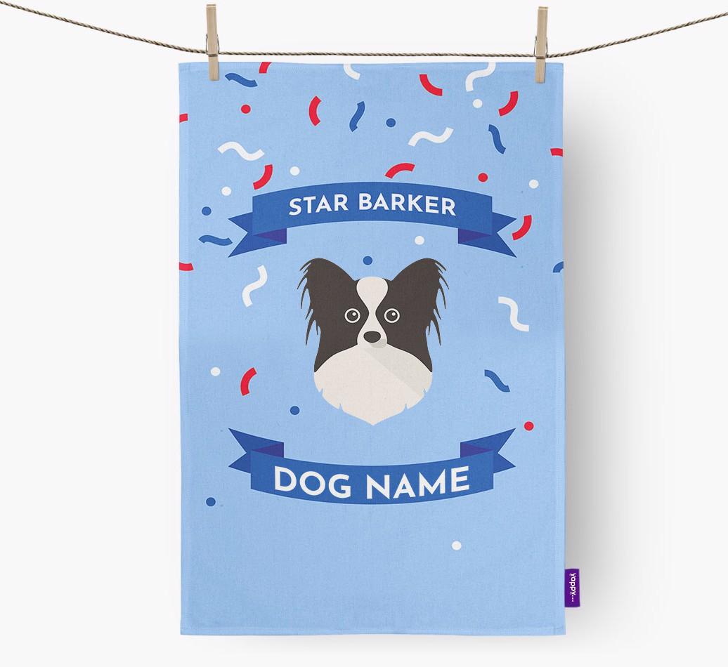 'Star Barker' - Personalized {breedFullName} Tea Towel