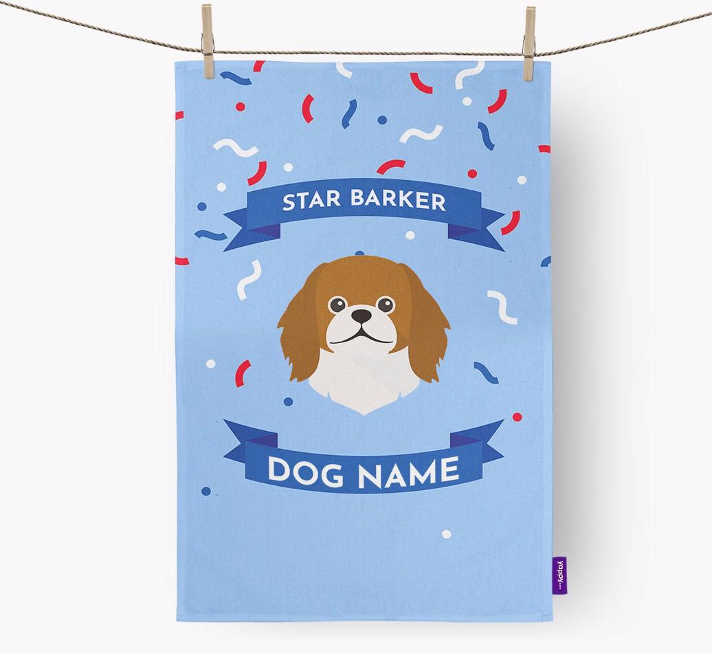 'Star Barker' - Personalized {breedFullName} Tea Towel