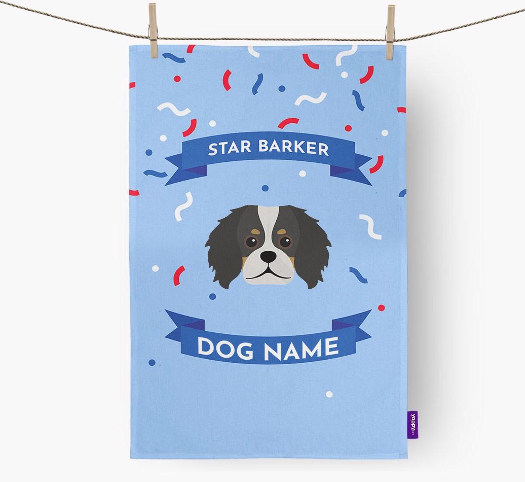 'Star Barker' - Personalized {breedFullName} Tea Towel