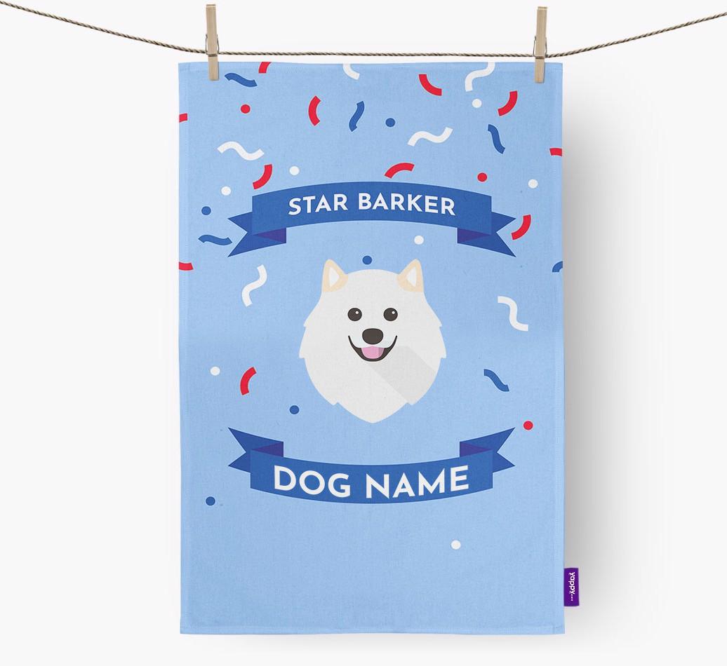 'Star Barker' - Personalized {breedFullName} Tea Towel