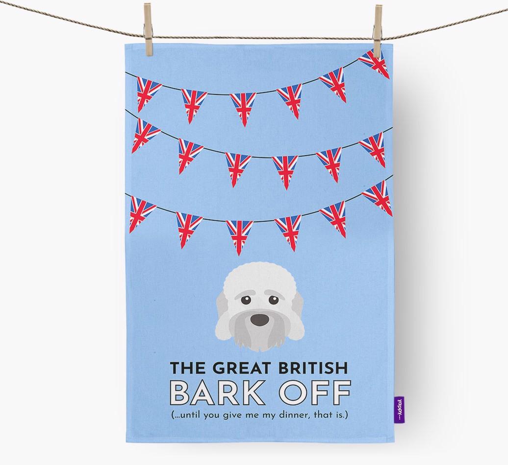 The Great British 'Bark' Off Tea Towel with {breedFullName} Icon