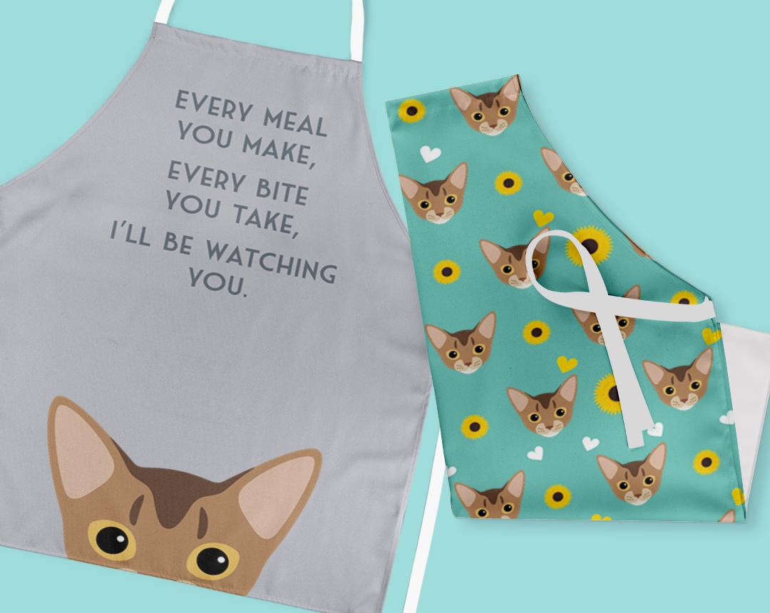 Personalized Cat Aprons