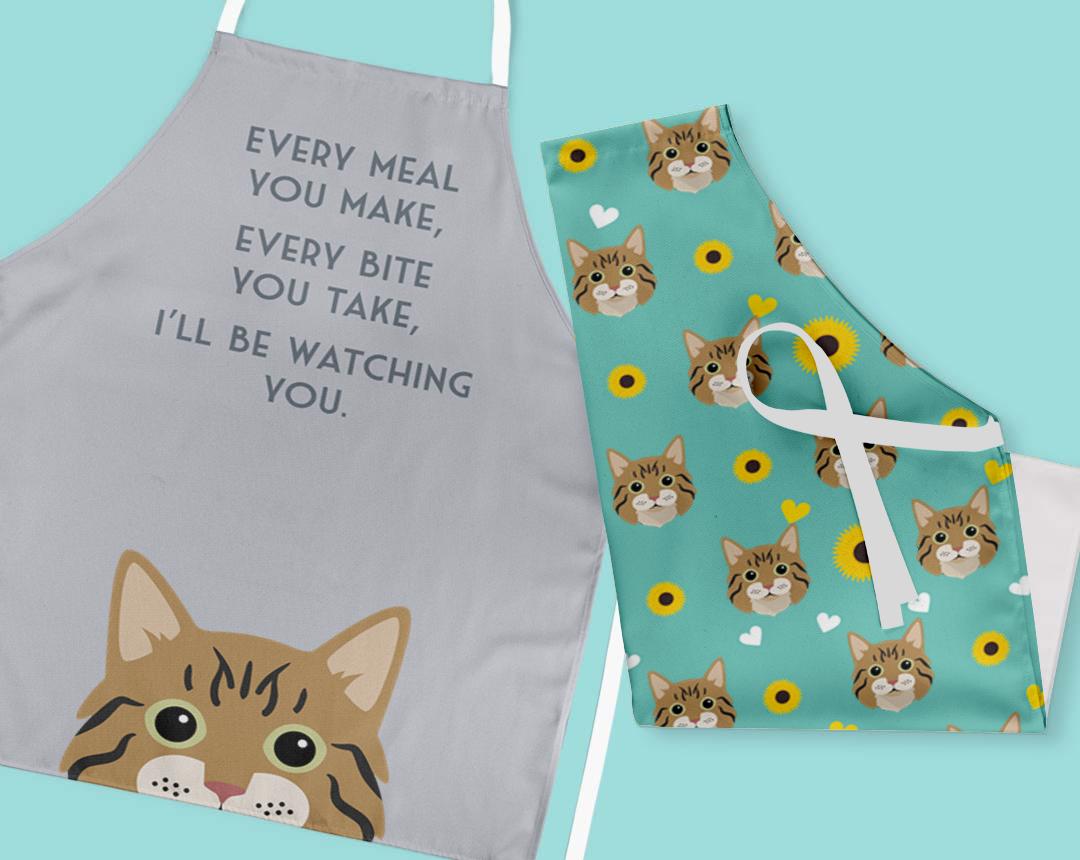 Personalized Cat Aprons
