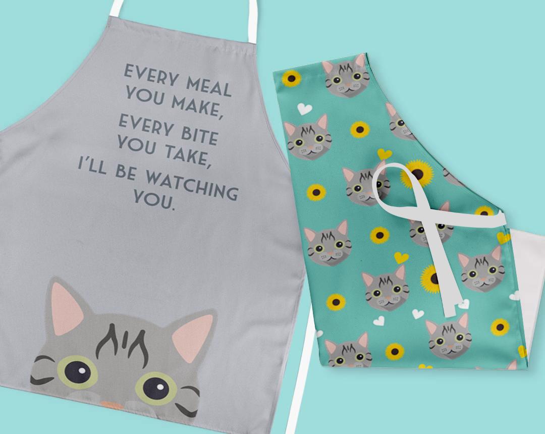 Personalized Cat Aprons
