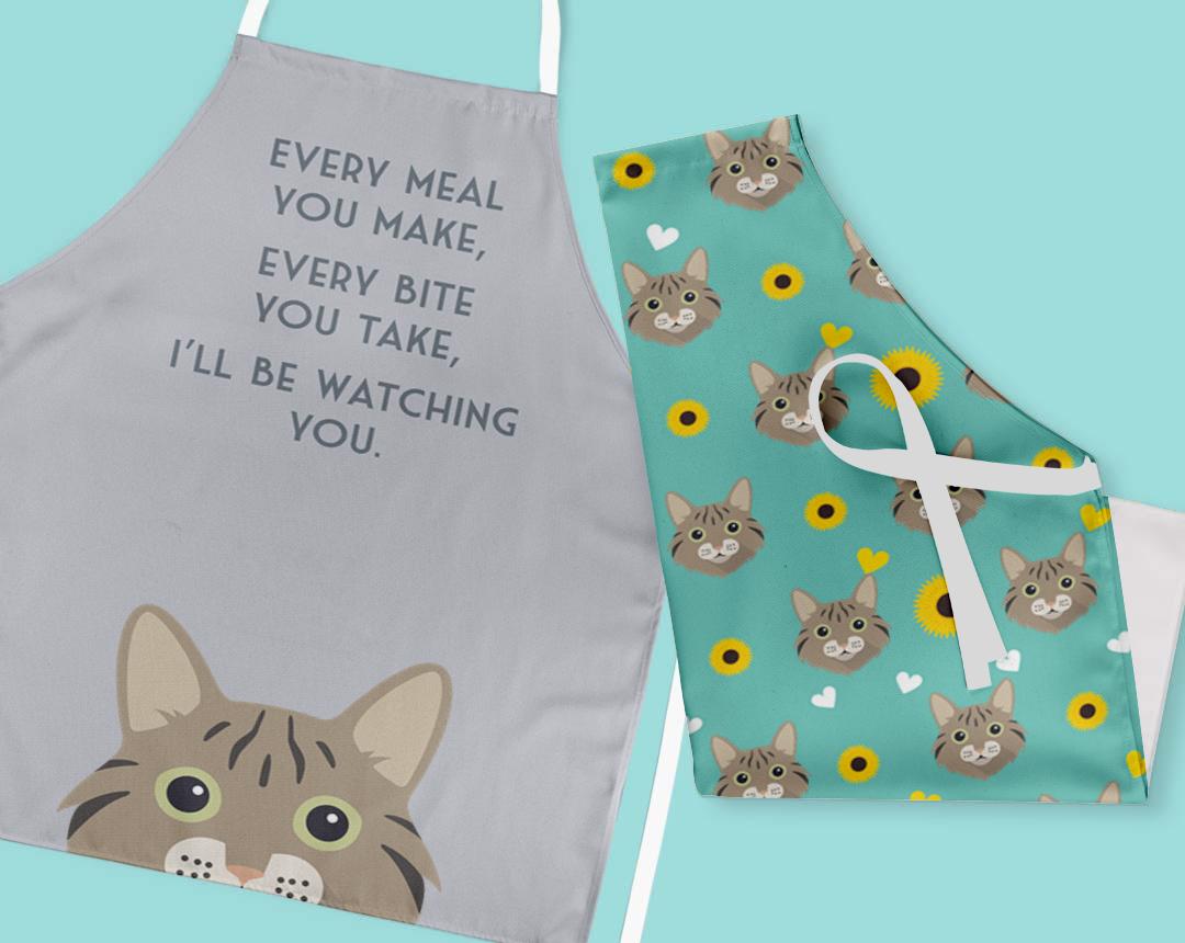 Personalized Cat Aprons