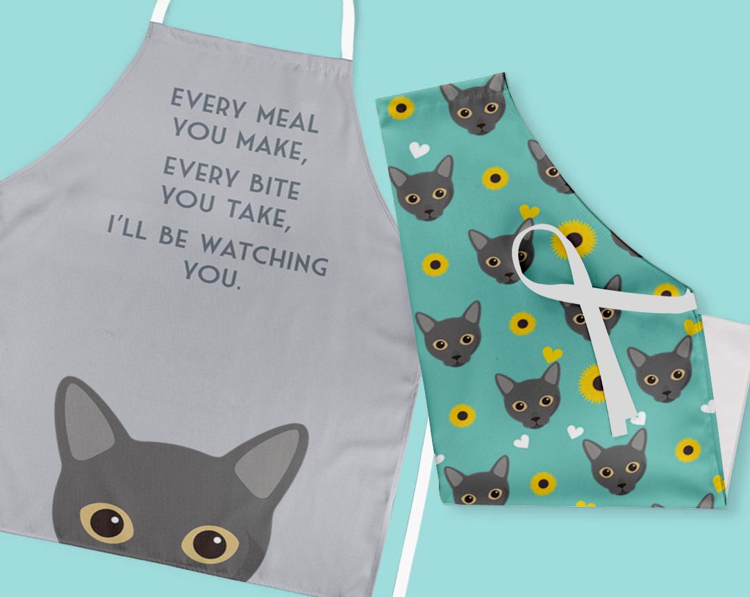 Personalized Cat Aprons