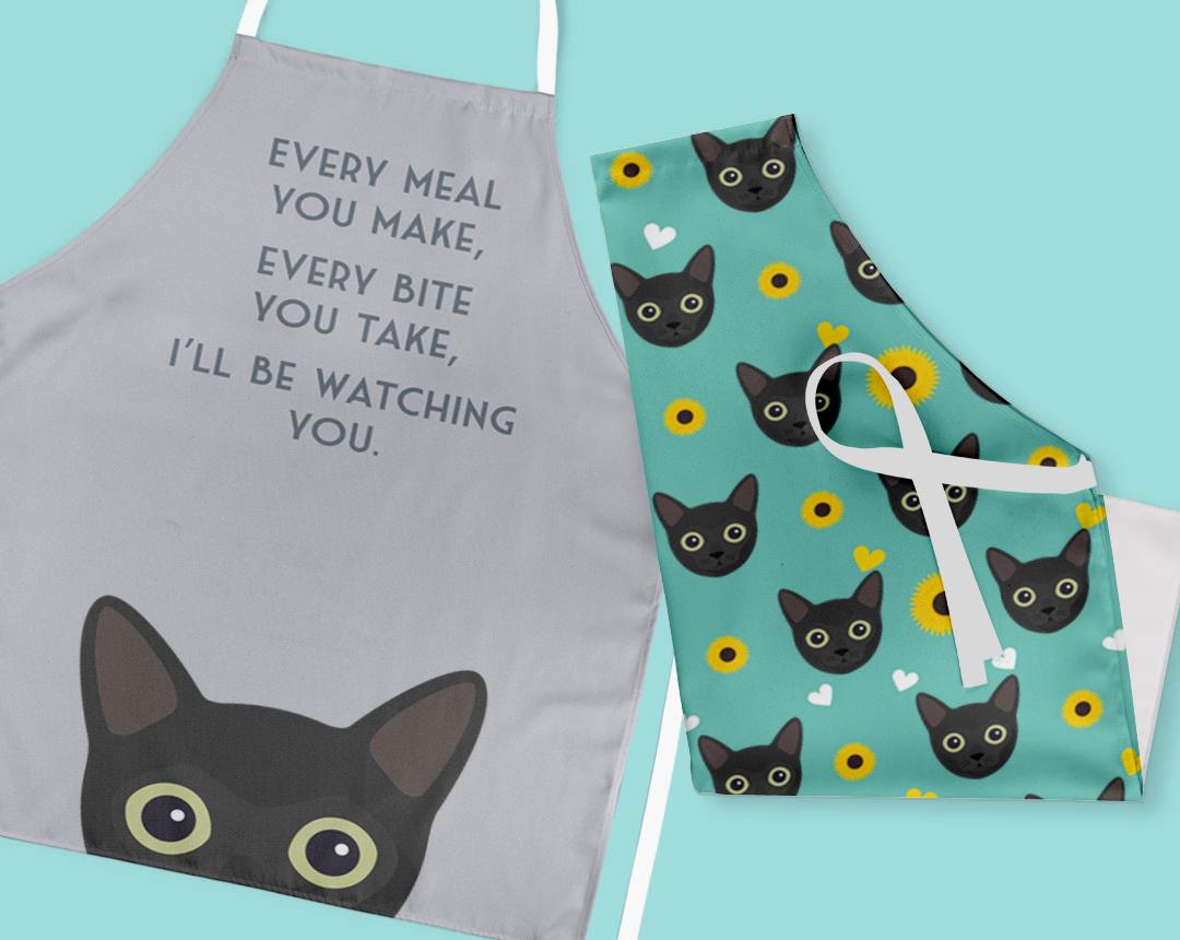 Personalized Cat Aprons