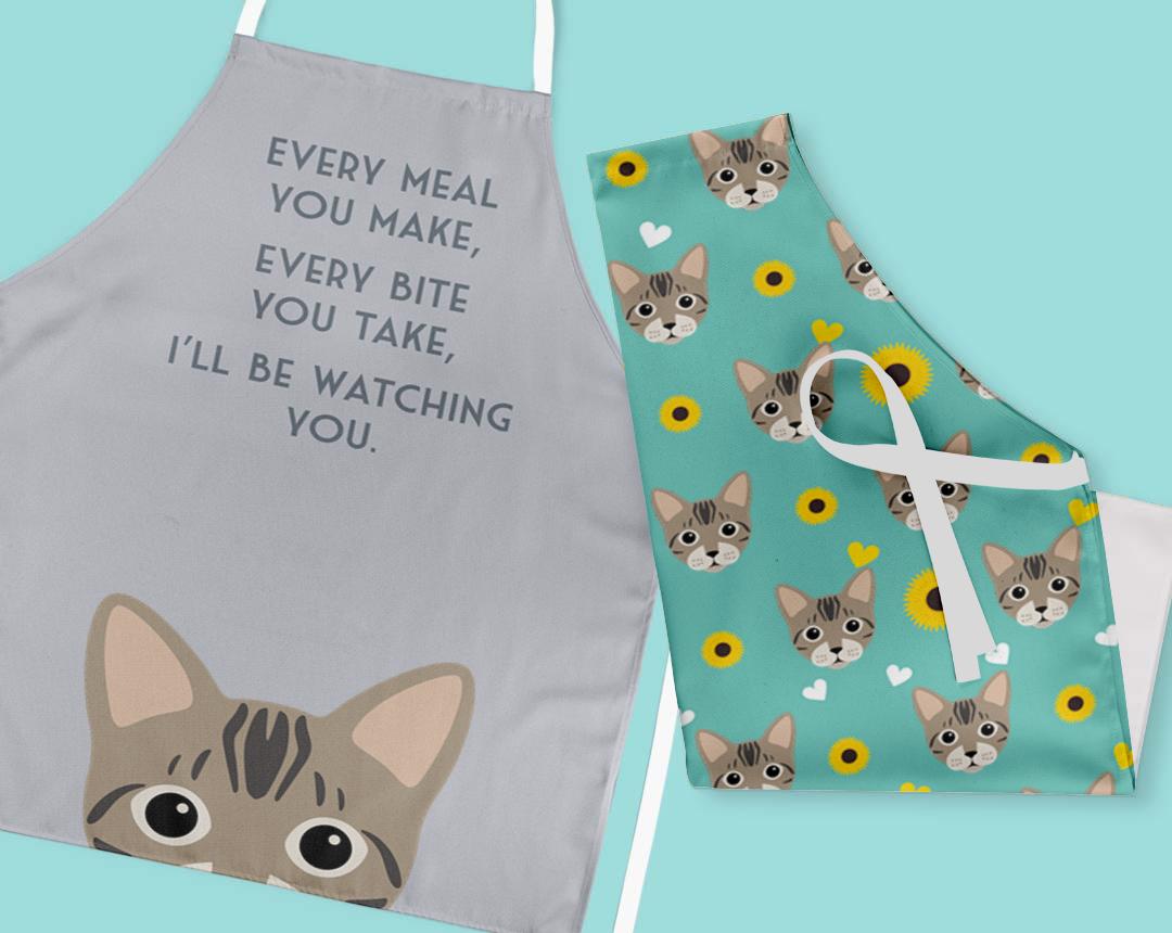 Personalized Cat Aprons