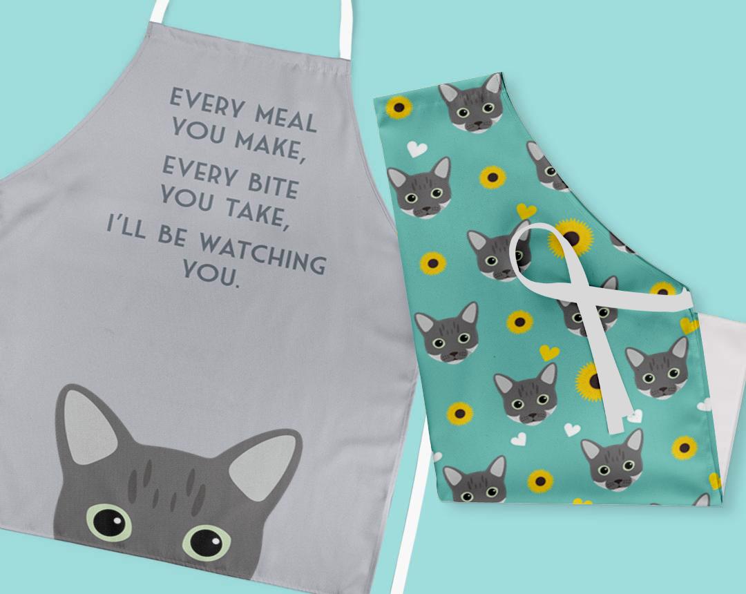 Personalized Cat Aprons
