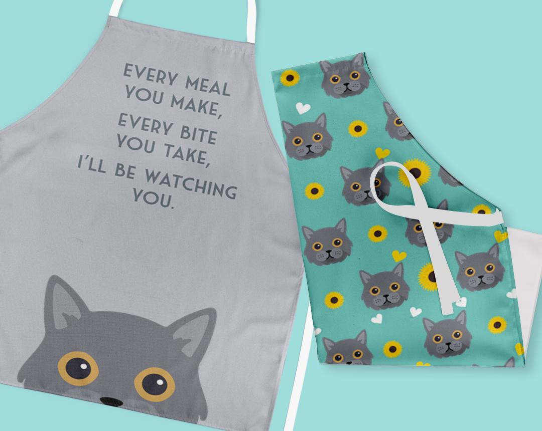 Personalized Cat Aprons