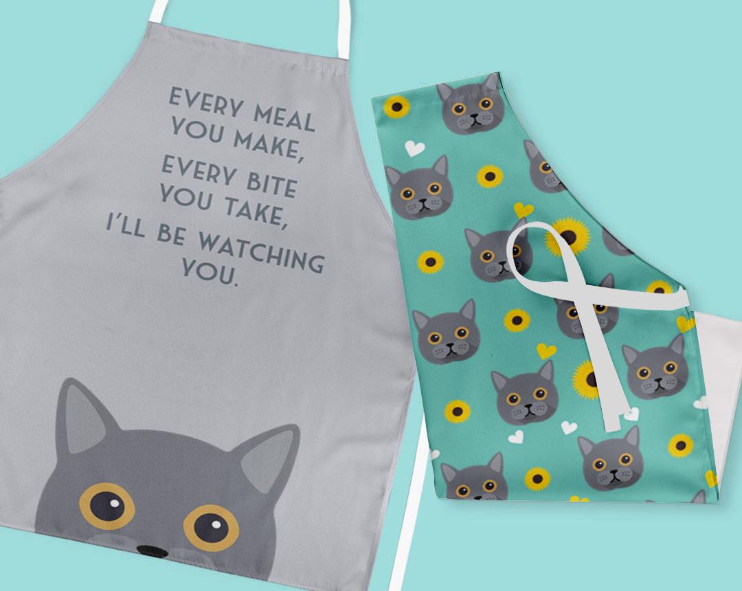 Personalized Cat Aprons