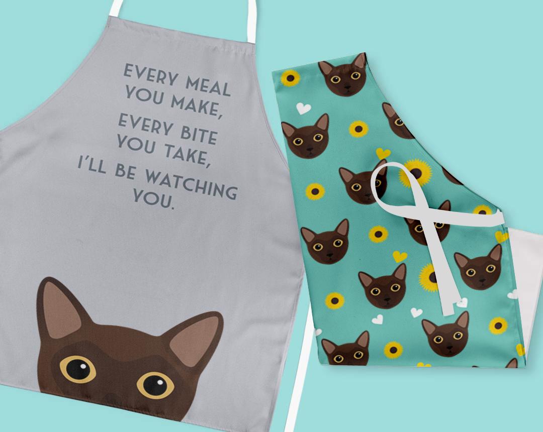 Personalized Cat Aprons