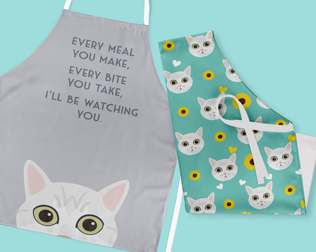 Personalized Cat Aprons