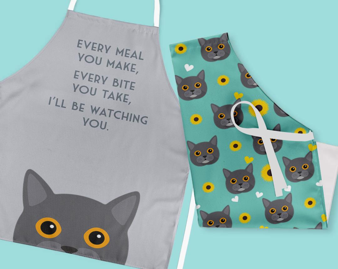 Personalized Cat Aprons