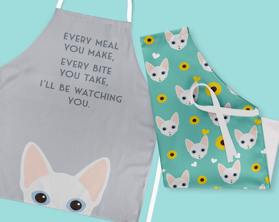 Personalized Cat Aprons