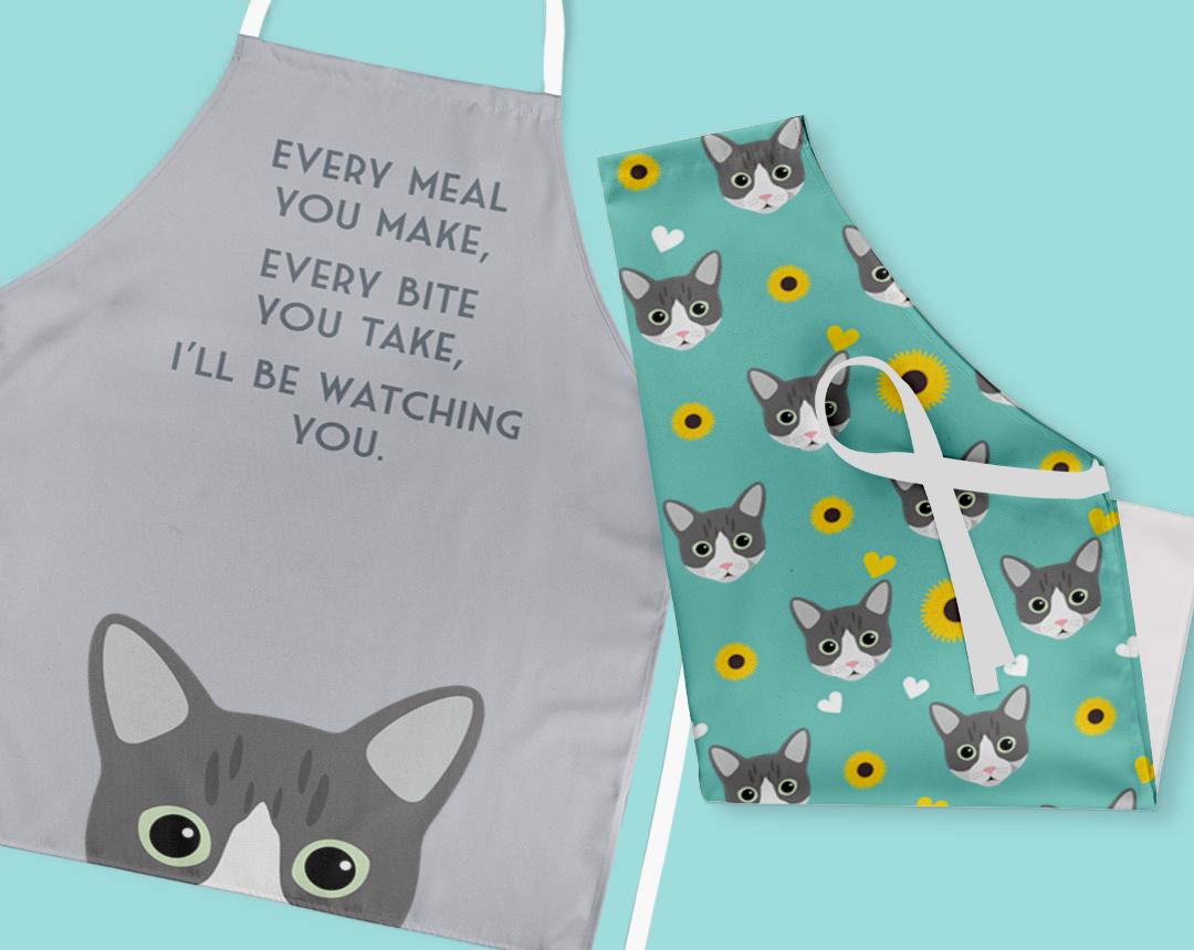 Personalized Cat Aprons