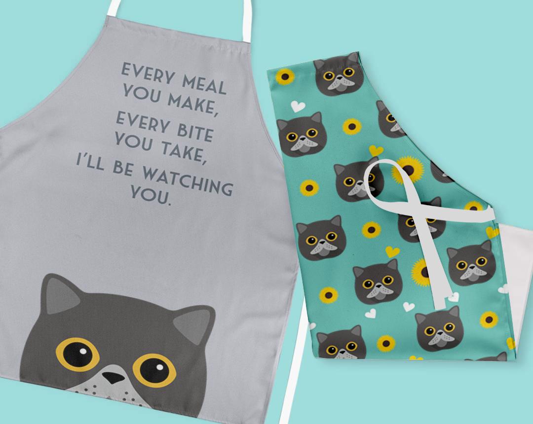 Personalized Cat Aprons