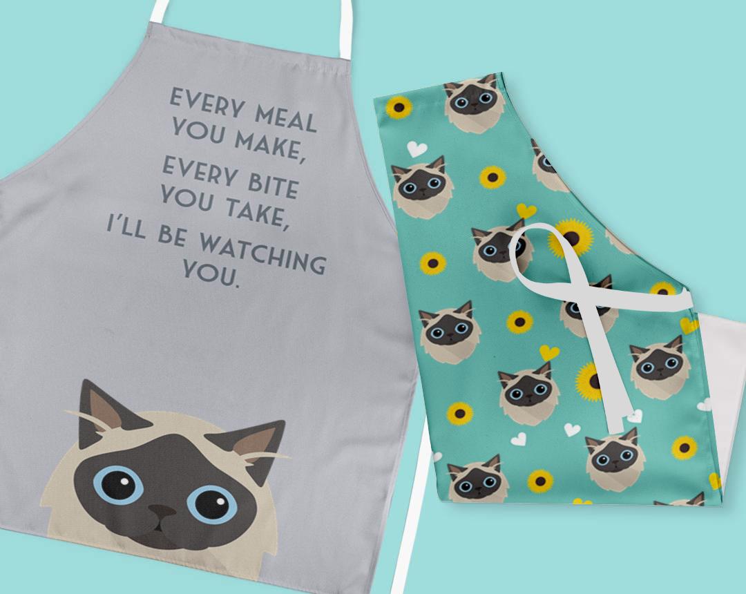 Personalized Cat Aprons