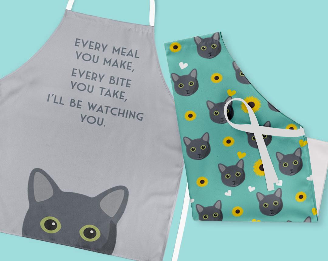 Personalized Cat Aprons