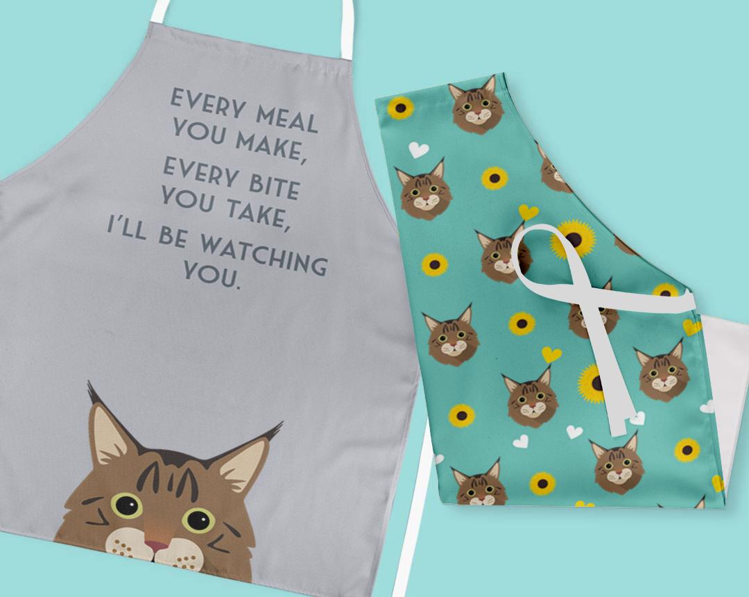 Personalized Cat Aprons