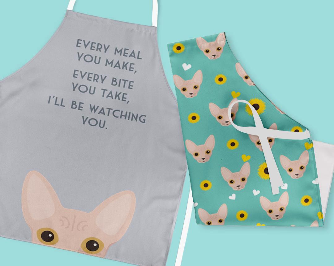 Personalized Cat Aprons