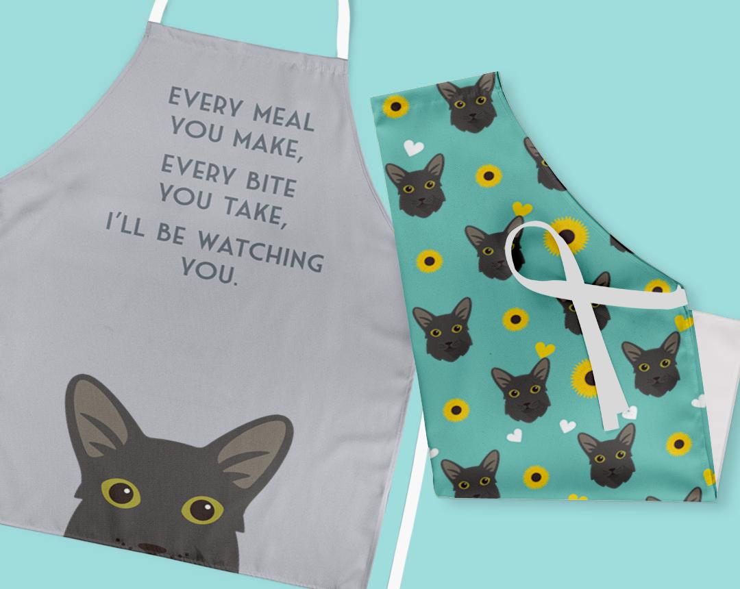 Personalized Cat Aprons