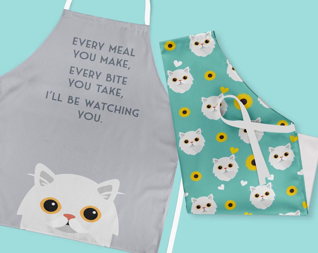Personalized Cat Aprons