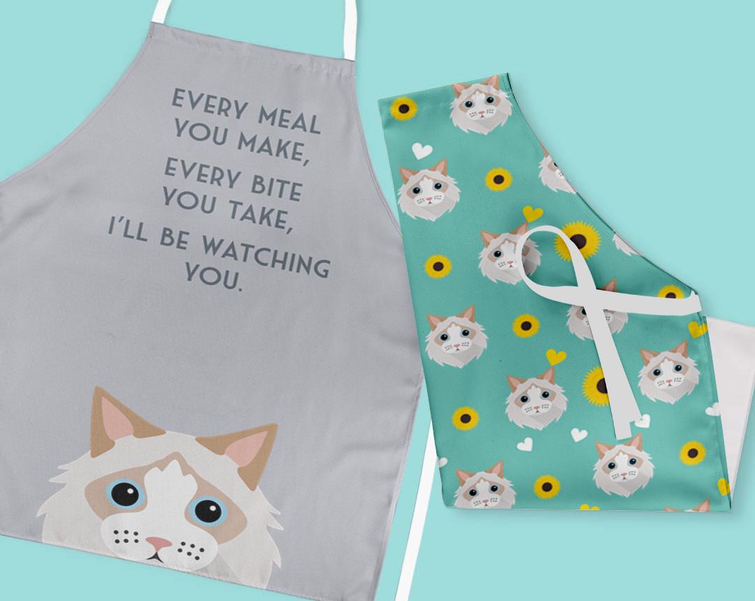 Personalized Cat Aprons