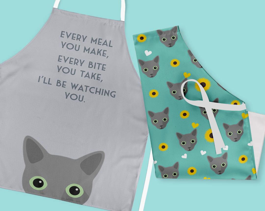 Personalized Cat Aprons