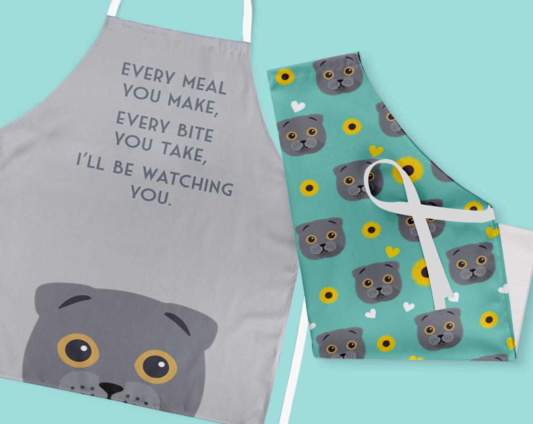 Personalized Cat Aprons